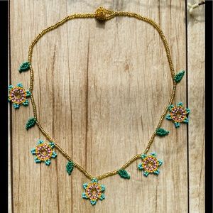 Native Cora Artisan Beaded Necklace ✨